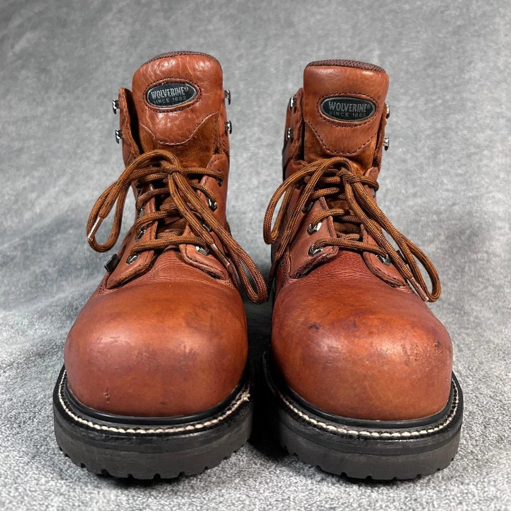 Wolverine Work Boots DuraShocks Gore-Tex Steel Toe Brown 02564 Mens 8.5 EW